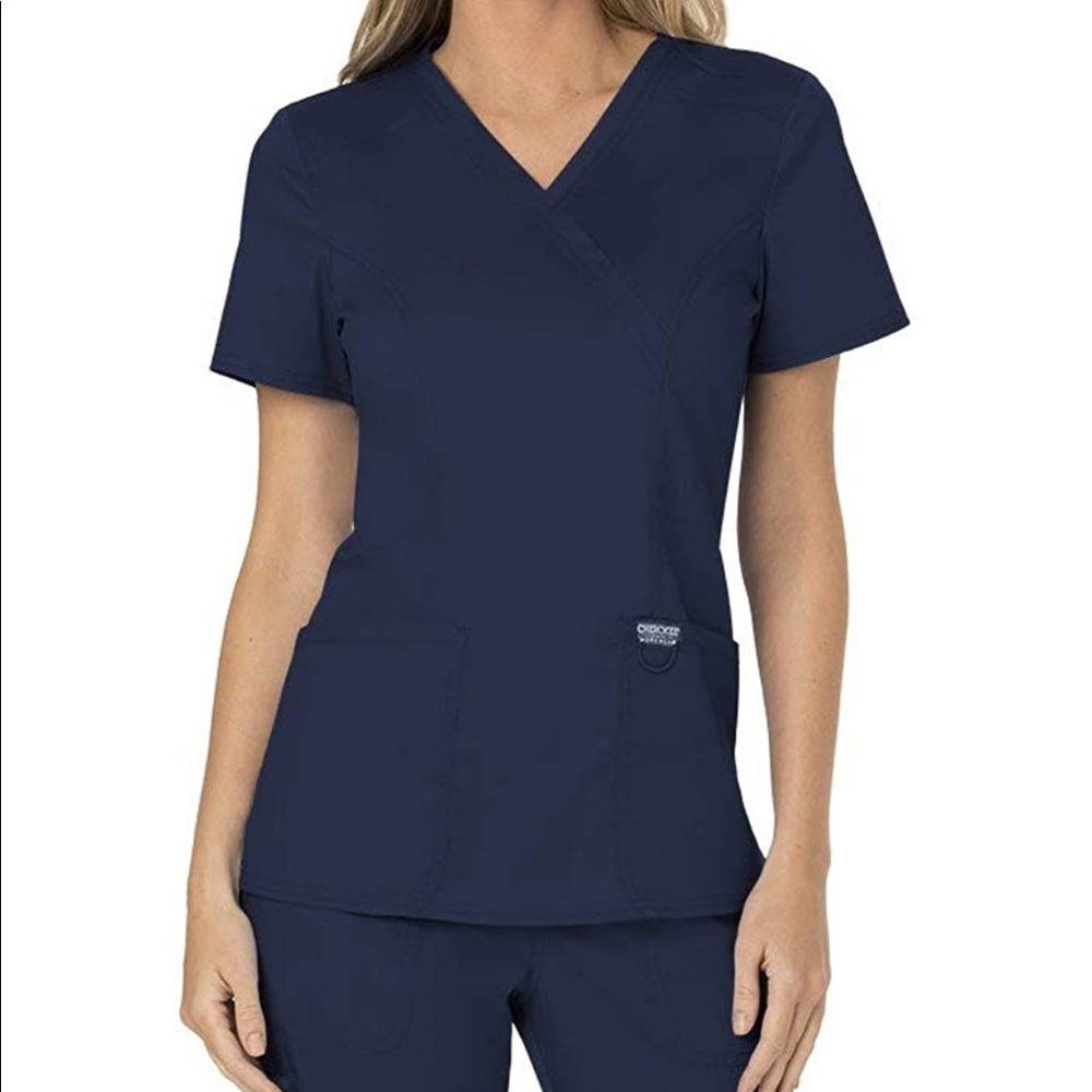 Cherokee workwear women’s mock wrap top